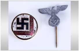 WW2 German SA Stick Pin & Party Badge
