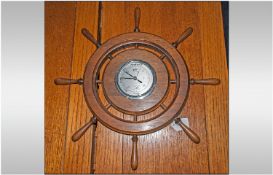 Wall Barometer In The Form Of A Wheel 16" in diameter.