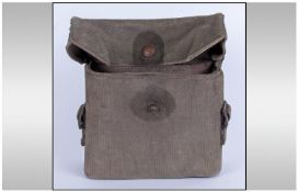 WW2 Britich Officers Binoculars Case Dated 1941 & candle holder from a Germans official funeral.