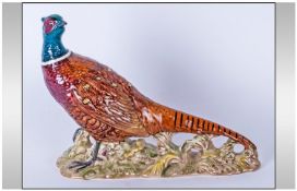Beswick Bird Figure 'Pheasant' 2nd version. model number 1225b. Issued 1967-77. 7.25" in height.