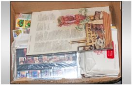Assorted Collectables Including cigarette cards, first day covers, aviation interest etc,