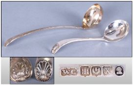 Scottish Silver George III Small Ladle, Hallmark Birmingham 1829, makers mark W.C William