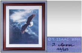 Terry Issac 1958 Limited Edition Signed Print, number 166/650. Titled 'Out Of The Storm' mounted &