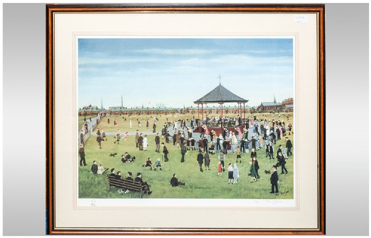 Tom Dodson Limited Edition Pencil Signed Colour Print, Titled 'Dancing In The Park' 121/850. Art