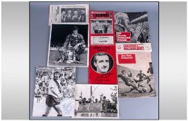 Liverpool Football Autograph & Papers, signed items to include Bob Paisley, Ron Yeats, Bill Shankly,