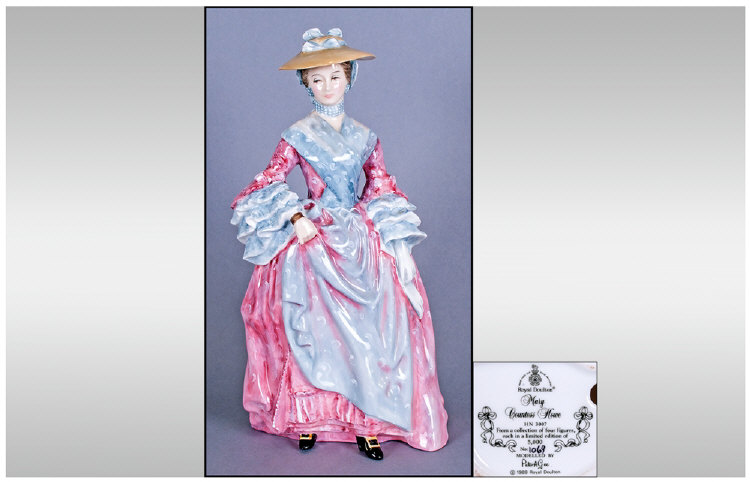 Royal Doulton Limited Edition & Numbered Figure, Gainsborough Ladies 'Mary Countess Howe' HN 3007,