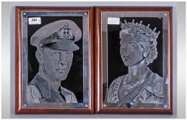 Two Royal Plaques From South Africa, Collected from The British Embassy, Eileff Street,