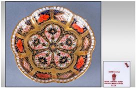 Royal Crown Derby Imari Pattern Pin Dish, Pattern number 1128. Date 1966. 4.5" in diameter.