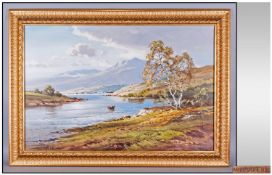 An Oil Painting by Scottish Artist W.McGregor.  20 inches x 30 inches Framed & Signed.