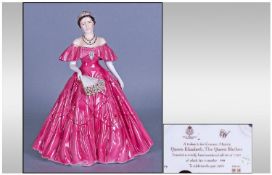 Royal Worcester Limited Edition Figurine. Number 2383 of 7500, Queen Elizabeth The Queen Mother, RW