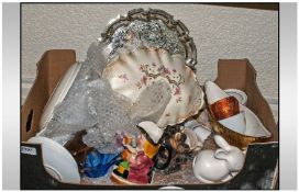 Box of Assorted Ceramics and Collectable`s.