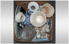 Box of Assorted Ceramics and Collectable`s.