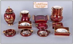 Collection Of Carlton Ware `Rouge Royale` Pieces and Associated Items. 11 pieces in total. Various