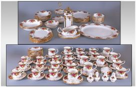 Royal Albert Old Country Rose Part Dinner And Tea Service, 116 Pieces In Total. Comprises 4