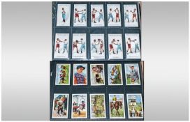 Well Presented Cigarette Card Album In Slip Case, includes full sets of players cricket