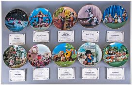 A Collection of 10 Limited Additional ` Childrens TV Characters` Decorative Wall Plates. The