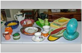 Collection of Assorted Carlton Ware Pieces including Lustre Bowls, Mostly Tableware, Various Shapes