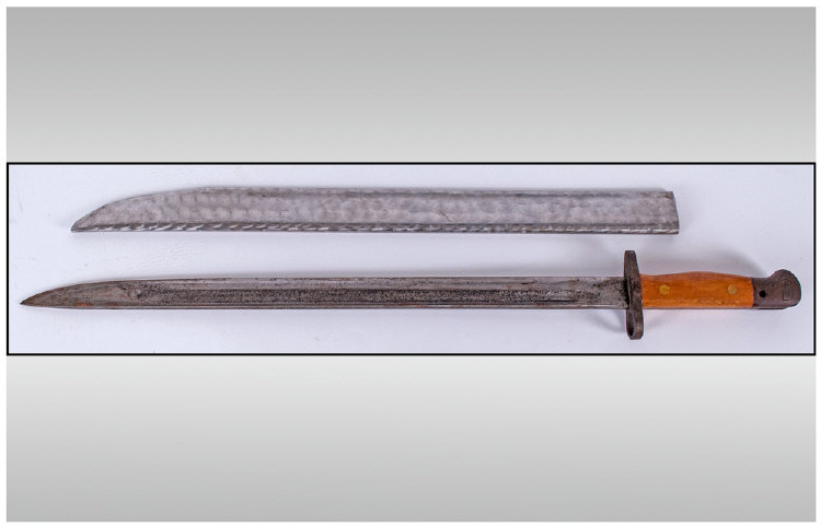 Bayonet And Scabbard, Looks to be India pattern Mk 1.