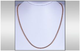 A 9ct Gold Chain. Fully hallmarked. 22 inches in length. 17.3 grams.