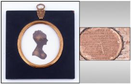 18th Century Contemporary Frame Containing a modern print of a ladies silhouette