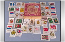 Box Of Silk Cigarette Cards, from B.D.V cigarette packs. 38 pieces. One depicting league colours,