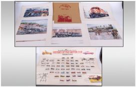 ***REMOVED FROM SALE***Railway Interest. Set of Six Canadian Pacific Railway (CP) Rail Unframed