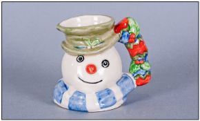 Royal Doulton Xmas Cracker Snowman From The Miniature Snowman Jug Collection. number 634 in limited