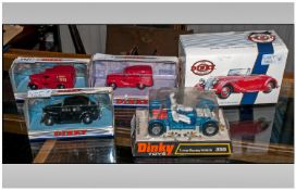 Collection Of Five Matchbox Dinky Cars. Comprising 355 Lunar Roving Vehicle, DY-5 1950 Ford V8