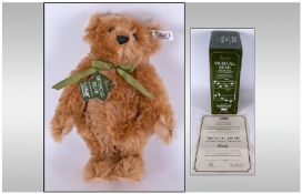 Steiff Boxed Musical Bear Limited Edition of 2000 pieces made  exclusively for Harrods. Certificate