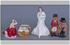 A Small Collection Of Royal Doulton, 5 Items In Total. All in excellent condition. Includes; 1,