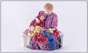 Royal Doulton Early Figure ``Flower Sellers Children`` Style one. HN 1342. Designer L Harradine.