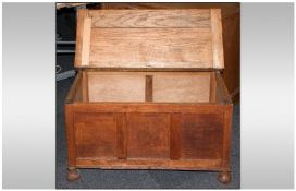 1930`s Oak Lift up Lid Bedding Box. With 35 Inches, 18 Inches High,