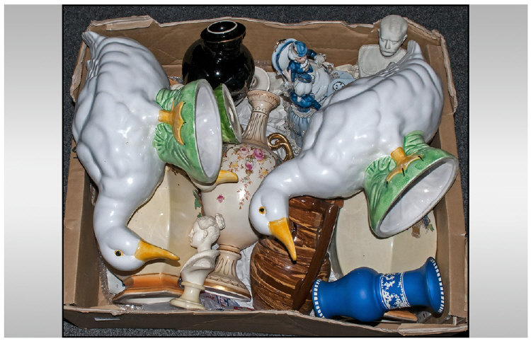 Box Of Miscellaneous Ceramics