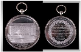 A Rare Large Silver Stockport Sunday School Jubilee Medallion, dated June 15th 1855, Foundation