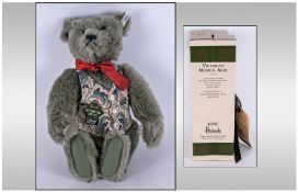 Limited Edition Harrods Steiff Victorian Opera Musical Centenary Bear. Genuine Mohair. Celebrating