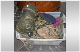 Large Collection of SAS Uniforms, Tent, Water Bottle, Food Dishes, Berry`s Head Gear and General