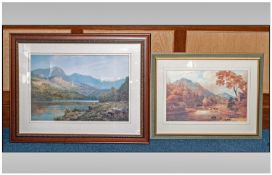 Two Modern Framed and Glazed Prints, landscape scenes.