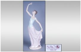 Nao By Lladro Figure `The Dancer` Stands 13.5`` in height. Mint Condition.
