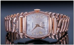 1930`s Gents Longines Wristwatch with original strap.