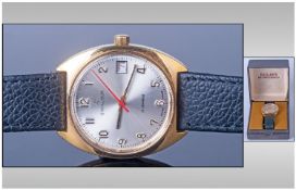 Excalibur Gents Vintage Watch Incabloc, on original brown leather strap. 17 jewels. Model number