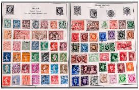 Strand Stamp Album Containing Stamps From Around The World, all sorted into various countries and