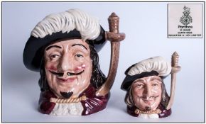 Royal Doulton Character Jugs, 2 In Total. 1, Parthos large, D 6828, height 7.25 inches. 2, Parthos