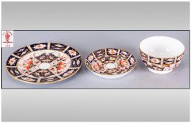 Royal Crown Derby Imari Items 3 in total, 1. Bowl Date 1890, 2. Small Plate Date 1923, 3. Small