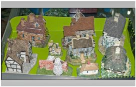 Collection of 9 Lilliput Lane, various designs.