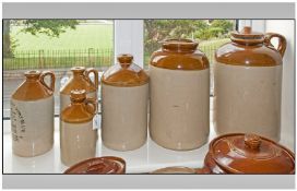 6 Very large StoneWare Jars