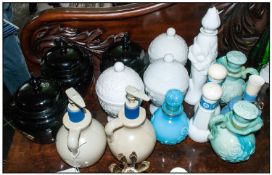 Miscellaneous Avon Items, Including Pots, Soap Dispensers, Perfume Bottles Etc. Various Colours,
