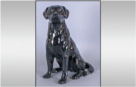 Beswick Large Dog Figure/Statue black Labrador model number 2314, Excellent condition. Stands 13``