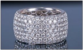 18ct White Gold Diamond Ring. Estimated weight 7.2cts.