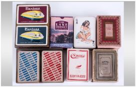 Collection of Assorted Playing Cards, some pre war.(7) sets in total. Including Plaxtons, Oldhams