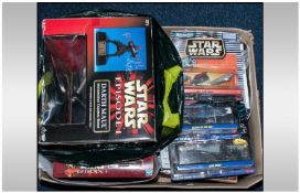 An Interesting Lot Of Mainly Boxed Star Wars And Doctor Who Toys, to include a Darth Maul and Dalek
